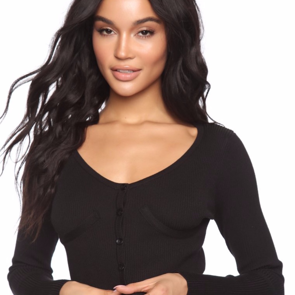 Cropped Ribbed Sweater